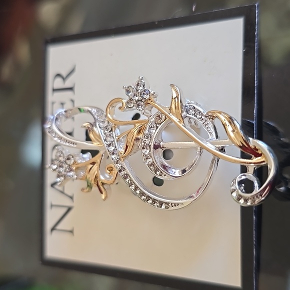 NAPIER BRAND WOMEN'S FASHION MUSIC NOTE BROOCH/PIN - Picture 8 of 13